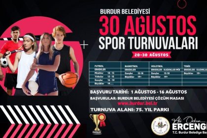 Burdur Belediyesi Turnuvaları: 30 Ağustos Coşkusu - Spordan Haberler image CBJCSXRL37 Burdur Belediyesi Turnuvaları: 30 Ağustos Coşkusu