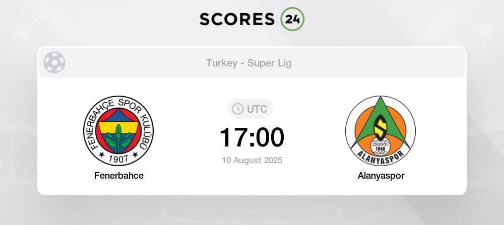 image NWV5J9TNU1 Fenerbahçe Alanyaspor: Canlı Skor ve Beklenen Kadrolar