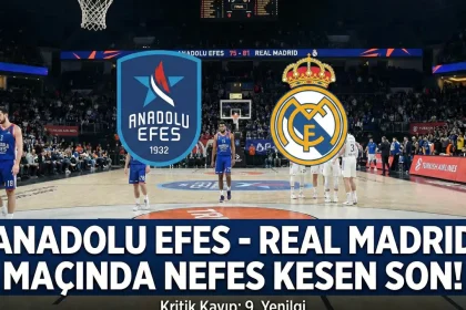 Anadolu Efes’ten Real Madrid’e Son Dakika Dramasıyla Mağlubiyet: EuroLeague’de 9. Yenilgi - Spordan Haberler Anadolu Efes’ten Real Madrid’e Son Dakika Dramasıyla Mağlubiyet: EuroLeague’de 9. Yenilgi
