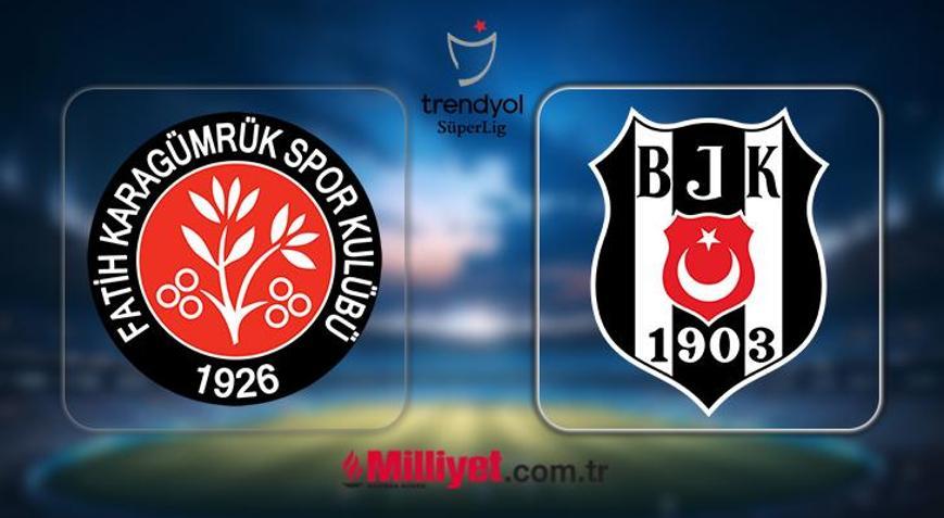 Fatih Karagümrük-Beşiktaş maçı sonucu ne oldu, karşılaşma kaç kaç bitti?
