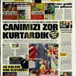 90+5’te Galatasaray’a Soğuk Duş: Duran Topta Gelen Kafa Golü Spor Manşetlerinde - Spordan Haberler 90+5’te Galatasaray’a Soğuk Duş: Duran Topta Gelen Kafa Golü Spor Manşetlerinde