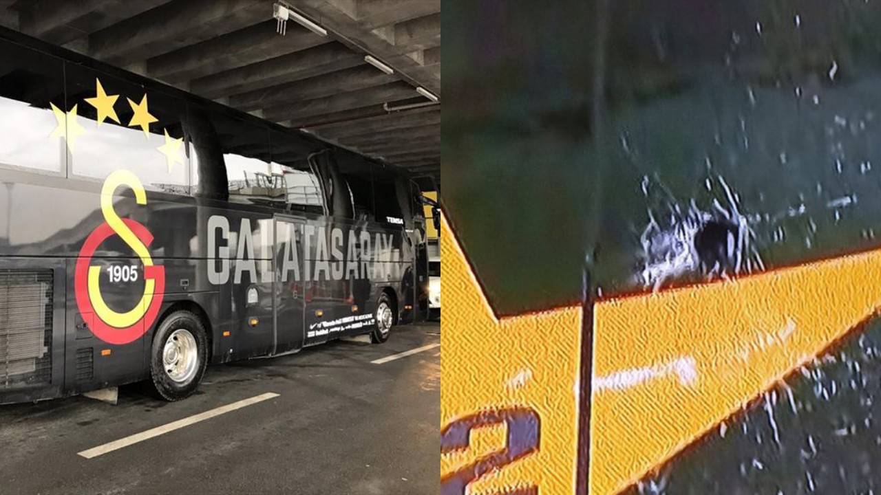 Galatasaray Erkek Basketbol Takımı’nı Taşıyan Otobüse Bursa Deplasmanında Taşlı Saldırı
