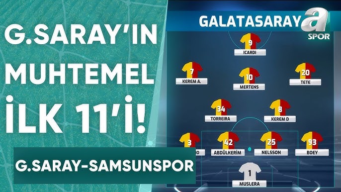 Galatasaray Samsunspor Maç Kadrosu Belli Oldu: İşte 15. Hafta Mücadelesinin Muhtemel 11’leri - Spordan Haberler Galatasaray Samsunspor Maç Kadrosu Belli Oldu: İşte 15. Hafta Mücadelesinin Muhtemel 11’leri