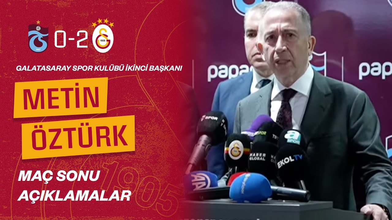 Galatasaray İkinci Başkanı Metin Öztürk’ten Fenerbahçe Derbisi Sonrası Çarpıcı Açıklamalar - Spordan Haberler Galatasaray İkinci Başkanı Metin Öztürk’ten Fenerbahçe Derbisi Sonrası Çarpıcı Açıklamalar